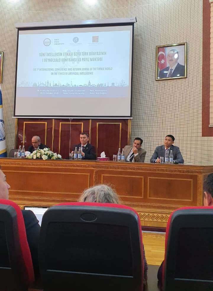 КТЖИИ директору Амантур Рыспаев Жасалма интеллект боюнча Бакудагы эл аралык конференцияга катышты